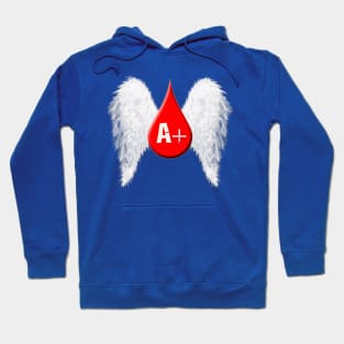 Blood Type A Positive - Angel Wings Hoodie